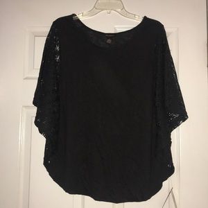 Western top with black lace